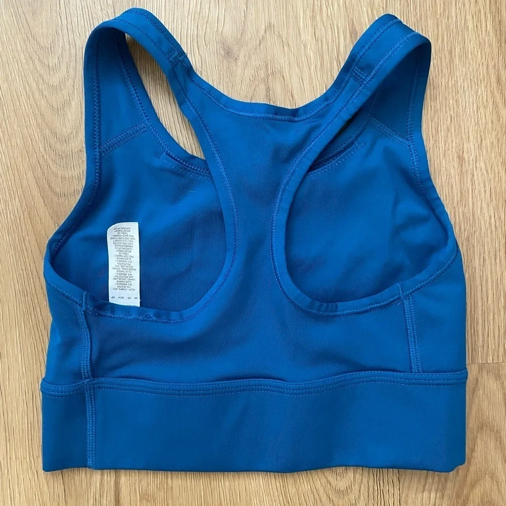 Nike Dri-Fit Women Sport Bra Hiking Running Gym Training Blue Size XS